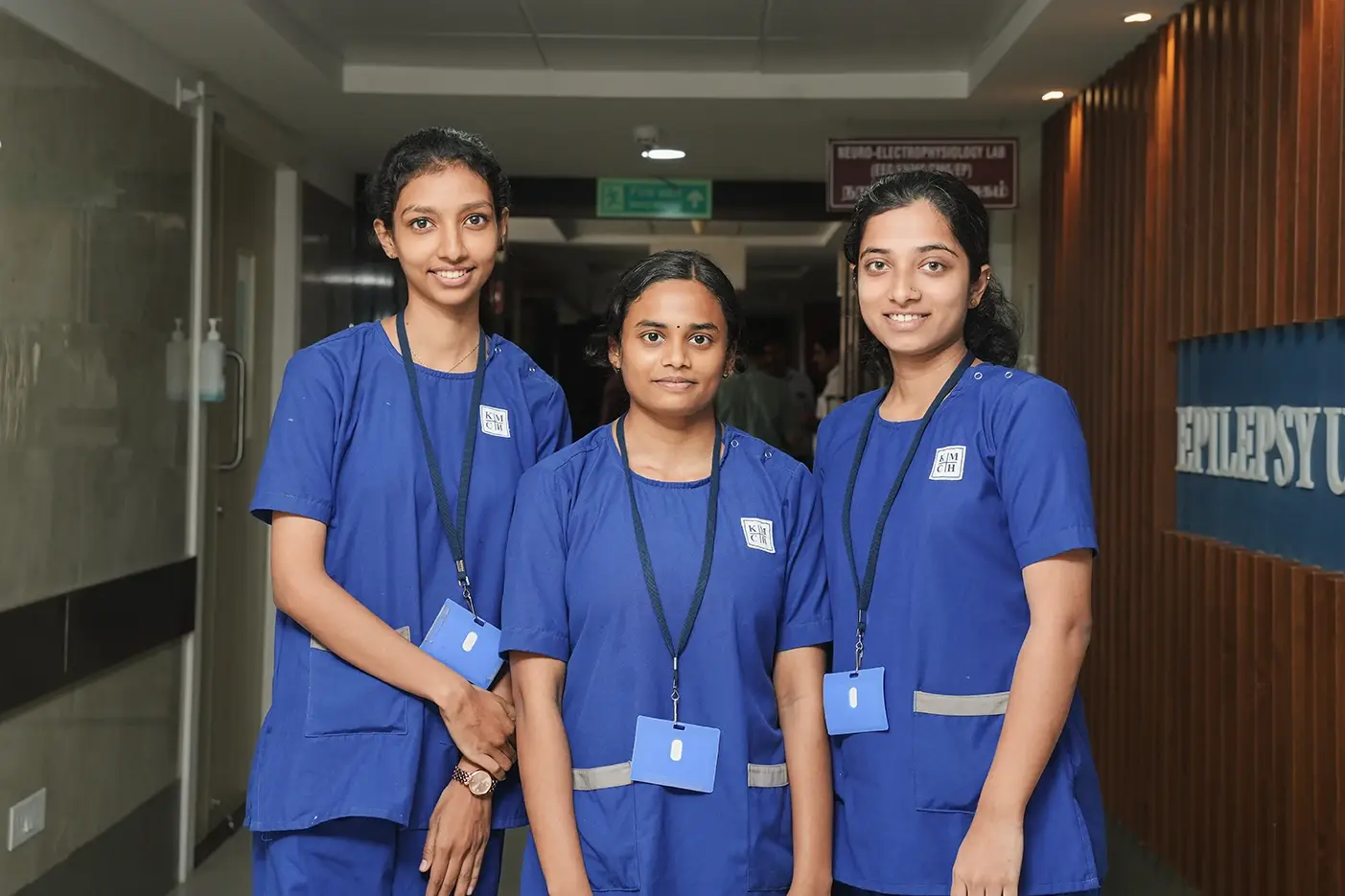 Students outdoors near campus building